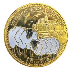 Dept50 - Medaille - Mont st michel - en couleur