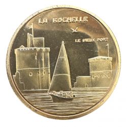 Dept17 - La Rochelle les tours et le voilier - Souvenirs et patrimoine - 34mm