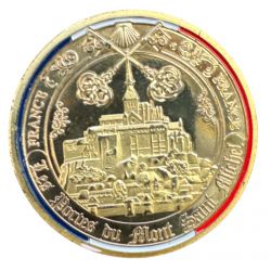 Dept50 - Medaille - Mont st michel - en couleur