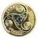 Medaille - Bretagne - Triskell - eau terre et feu - en couleur