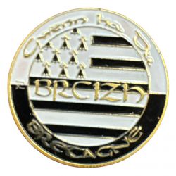 Medaille - Breizh Bretagne - Triskell - en couleur