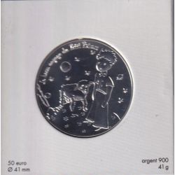 50 Euro 2016 - Le Petit Prince avec le mouton - le beau voyage du petit prince - argent