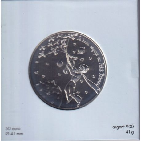 50 Euro 2016 - Le Petit Prince s'envole - le beau voyage du petit prince - argent
