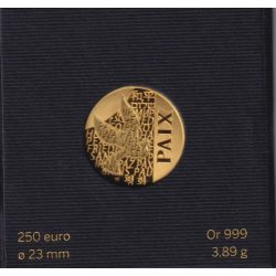 250 Euro Or - 2013 - La paix - or 3,89g 0,999