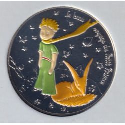 50 Euro 2016 - Le Petit Prince avec le renard - le beau voyage du petit prince - argent colorisé