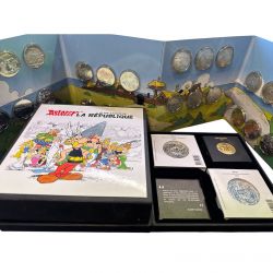 Coffret Euro Astérix  - 27 Monnaies - Or et Argent  - les valeurs de la république - Monnaie de Paris