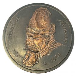 Médaille - Hendrick Avercamp - Homme glissant sur lac gelé - 1949 - N°36/100 - cuivre 88,5mm - TTB+