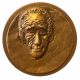 Médaille - André François - sculpteur - 1980 - cuivre 75mm - N°45/100 ex - SUP