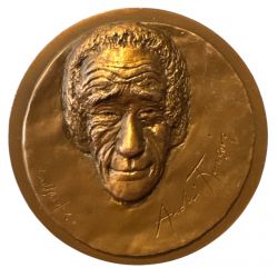 Médaille - André François - sculpteur - 1980 - cuivre 75mm - N°45/100 ex - SUP