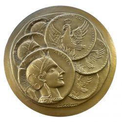 Médaille - 150e anniversaire Assurances générales de France - bronze 68mm - SUP