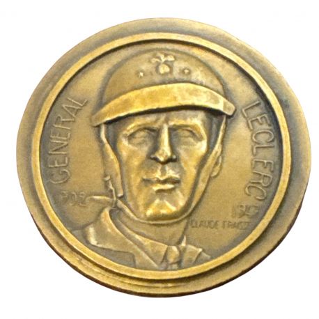 Médaille - Paquebot Général Leclerc 1950 - Compagnie maritime des chargeurs réunis - bronze 58mm - SUP