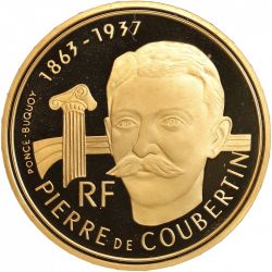 500 Francs 1992 Albertville - 1991 - Or 17g - Belle épreuve - FDC