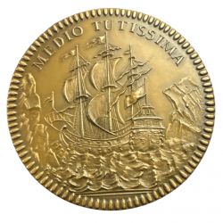 Médaille - Cinquantenaire du comité central des armateurs de France - 1903-1953 - bronze 73mm - TTB+