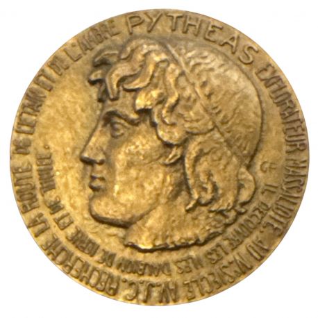 Médaille - Pytheas - Explorateur Massaliote - bronze 71,5mm - SUP