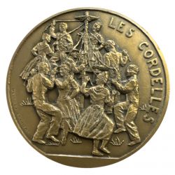 Médaille - Comtat-Venaissin - Avignon - les cordelles - crouzat - bronze 68mm - SUP