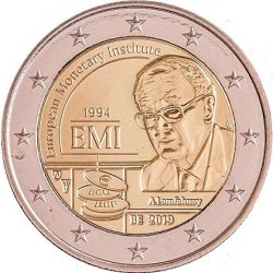 2 Euro Belgique 2019 - 25e anniversaire institut monétaire européen - sans coincard