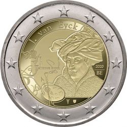 2 Euro Belgique 2020 - Jan Van Eyck - sans coincard