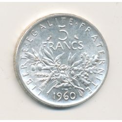 5 Francs Semeuse - 1960