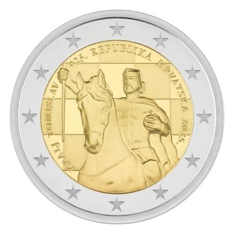 Croatie - 2 Euro 2025 - 1100 ans du Royaume de Croatie et le couronnement du roi Tomislav