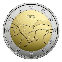 Finlande - 2 Euro 2025 - 100 ans des jeux d'athlétisme Finlande-Suède