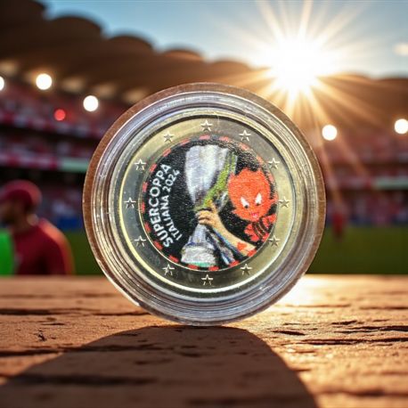 2 Euro couleur - Supercoupe Italie 2024