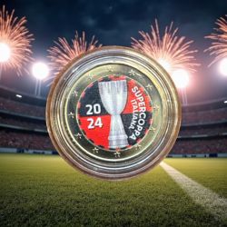 2 Euro couleur - Supercoupe Italie 2024 - coupe