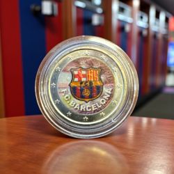 2 Euro couleur - FC Barcelone