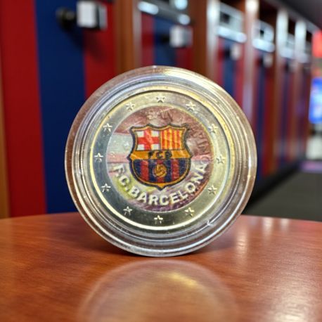 2 Euro couleur - FC Barcelone