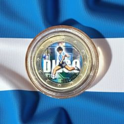 2 Euro couleur - Diego Maradona