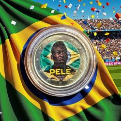 2 Euro couleur - Pelé - 1940-2022