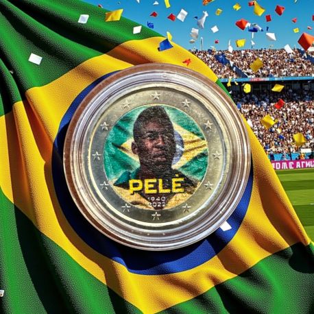 2 Euro couleur - Pelé - 1940-2022