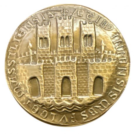Médaille - Reproduction du sceau de la Ville de Marseille - bronze - 71mm - 340g - SUP