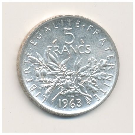 5 Francs Semeuse - 1963