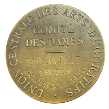 Médaille - Union centrale des arts décoratifs - Comité des dames - bronze - 35mm - TTB+