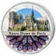 2 Euro couleur - Notre-dame de Paris - Rosace