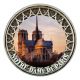 2 Euro couleur - Notre-dame de Paris - coucher de soleil