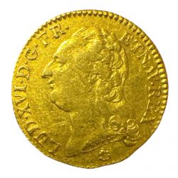 Louis XVI - Louis d'or buste nu - 1786 H La rochelle - TTB/TTB+