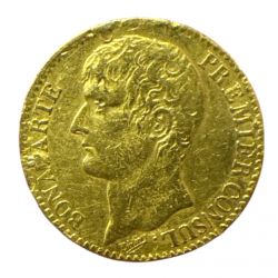 Bonaparte 1er consul - 40F Or - AN XI Paris - TB