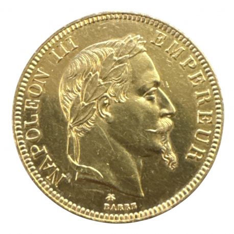 100 Francs Or - Napoléon III - 1869 A Paris - Tête laurée - TTB+
