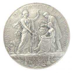 Médaille - École nationale d'arts et métiers de paris - 1920 - argent 59,98g - 50mm - TTB+