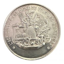 Médaille - L'agriculture est digne de tous les honneurs - Sables d'Olonne,Talmont et les moutiers les maux faits - argent 32,20g