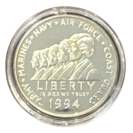 Etats-Unis - 1 Dollar 1994 P - Women in military - argent 26,73g 0,900 - FDC