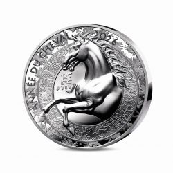 20 Euro 2025 - Année du cheval - Calendrier chinois - argent Belle épreuve - 1 once