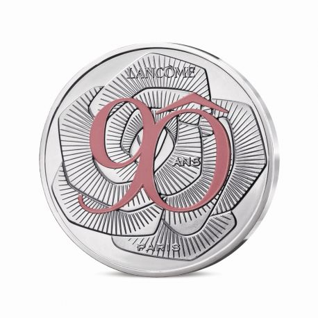 Médaillon argenté 90 ans Lancome - 34mm
