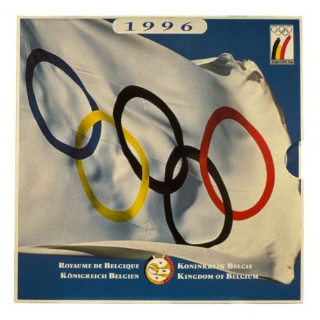 Belgique - Coffret BU 1996 - Jeux olympiques - 10 monnaies + 1 médaille