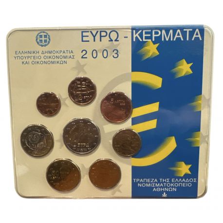 Grèce - Coffret BU 2003 - 8 monnaies