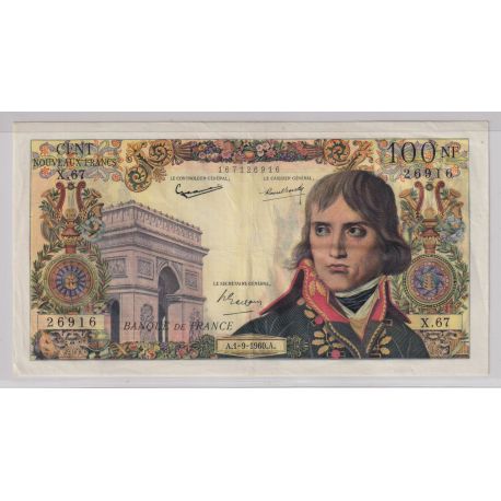Billet - 100NF Bonaparte - 1.09.1960 - TTB+