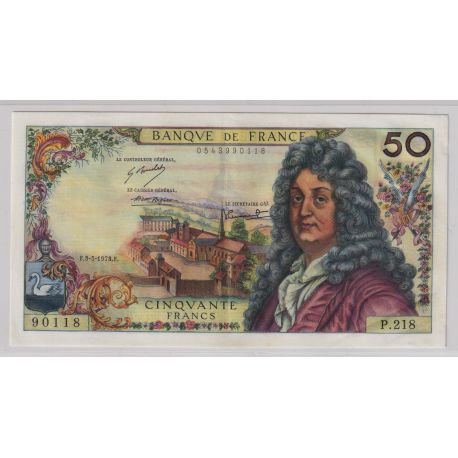 50 Francs Racine - 3.05.1973 - SUP