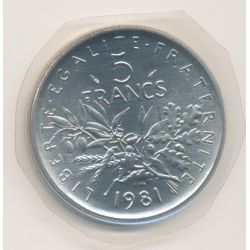5 Francs Semeuse - 1981