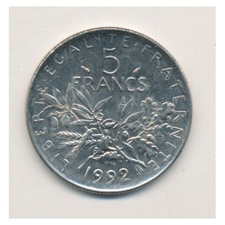 5 Francs Semeuse - 1992